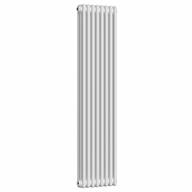 Keswick 1500 x 380mm Cast Iron Style Traditional 3 Column White Radiator