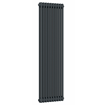 Keswick 1500 x 470mm Cast Iron Style Traditional 2 Column Anthracite Radiator