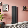 Keswick 1500 x 470mm Cast Iron Style Traditional 2 Column Anthracite Radiator
