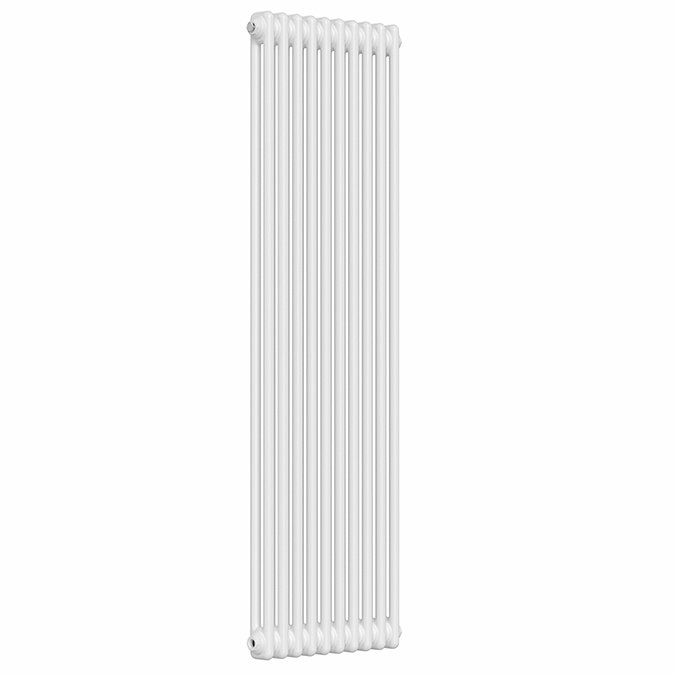 Keswick 1500 x 470mm Cast Iron Style Traditional 2 Column White Radiator