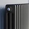 Keswick 1500 x 470mm Cast Iron Style Traditional 3 Column Matt Black Radiator