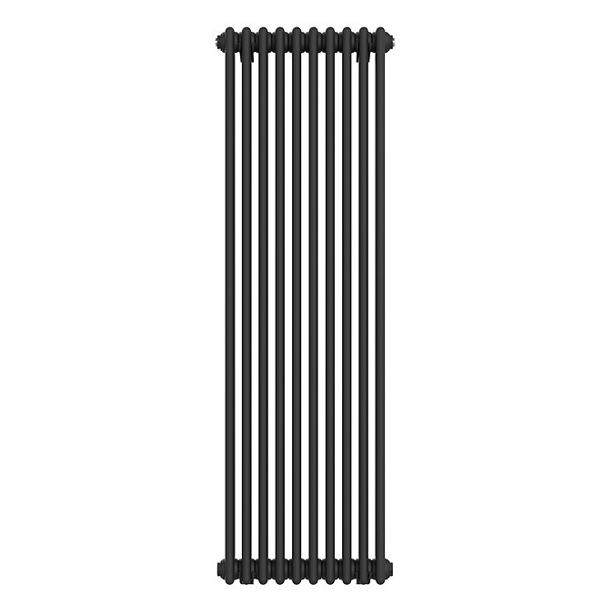 Keswick 1500 x 470mm Cast Iron Style Traditional 3 Column Matt Black Radiator