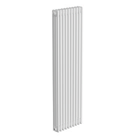 Keswick 1500 x 470mm Cast Iron Style Traditional 3 Column White Radiator