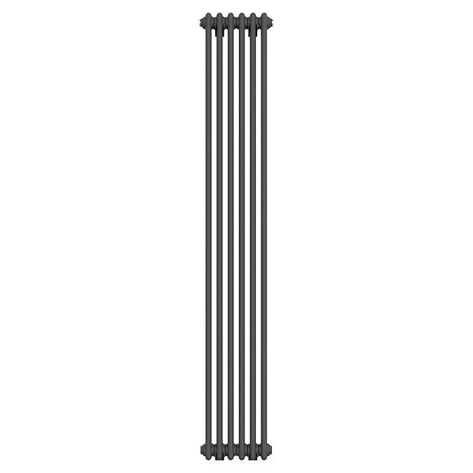 Keswick 1800 x 290mm Cast Iron Style Traditional 2 Column Anthracite Radiator