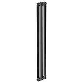 Keswick 1800 x 290mm Cast Iron Style Traditional 2 Column Anthracite Radiator