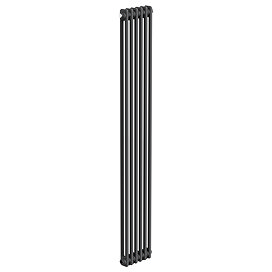 Keswick 1800 x 290mm Cast Iron Style Traditional 2 Column Anthracite Radiator