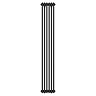 Keswick 1800 x 290mm Cast Iron Style Traditional 2 Column Matt Black Radiator