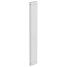 Keswick 1800 x 290mm Cast Iron Style Traditional 2 Column White Radiator