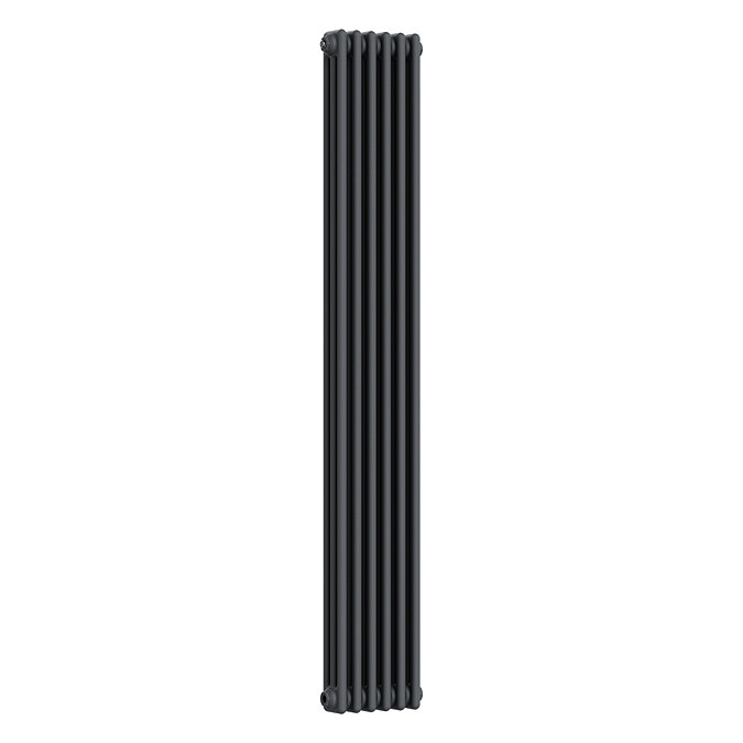 Keswick 1800 x 290mm Cast Iron Style Traditional 3 Column Anthracite Radiator