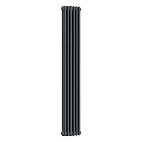 Keswick 1800 x 290mm Cast Iron Style Traditional 3 Column Anthracite Radiator