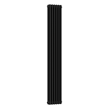 Keswick 1800 x 290mm Cast Iron Style Traditional 3 Column Matt Black Radiator