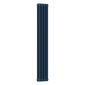 Keswick 1800 x 290mm Cast Iron Style Traditional 3 Column Regal Blue Radiator