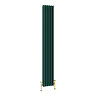 Keswick 1800 x 290mm Cast Iron Style Traditional 3 Column Regal Green Radiator