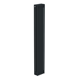 Keswick 1800 x 290mm Cast Iron Style Traditional 4 Column Anthracite Radiator