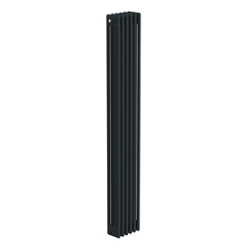 Keswick 1800 x 290mm Cast Iron Style Traditional 4 Column Anthracite Radiator