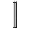 Keswick 1800 x 290mm Cast Iron Style Traditional 4 Column Mat Black Radiator