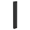 Keswick 1800 x 290mm Cast Iron Style Traditional 4 Column Mat Black Radiator