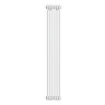 Keswick 1800 x 290mm Cast Iron Style Traditional 4 Column White Radiator