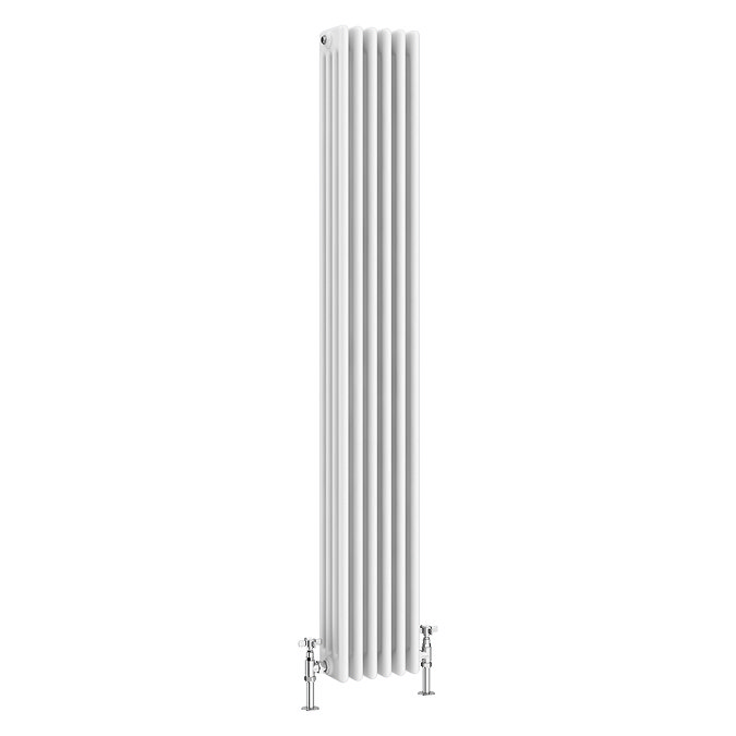 Keswick 1800 x 290mm Cast Iron Style Traditional 4 Column White Radiator