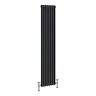 Keswick 1800 x 380mm Cast Iron Style Traditional 2 Column Anthracite Radiator Feature Large Image