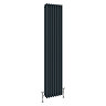 Keswick 1800 x 380mm Cast Iron Style Traditional 4 Column Anthracite Radiator