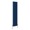 Keswick 1800 x 380mm Cast Iron Style Traditional 3 Column Regal Blue Radiator