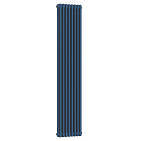 Keswick 1800 x 380mm Cast Iron Style Traditional 3 Column Regal Blue Radiator