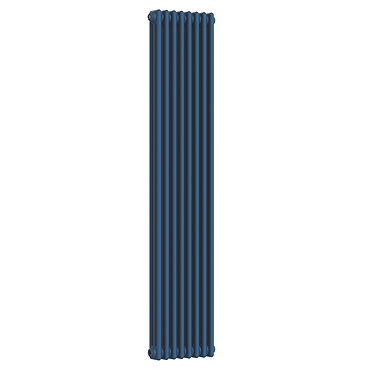 Keswick 1800 x 380mm Cast Iron Style Traditional 3 Column Regal Blue Radiator