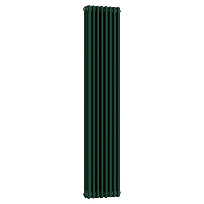 Keswick 1800 x 380mm Cast Iron Style Traditional 3 Column Regal Green Radiator