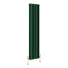 Keswick 1800 x 380mm Cast Iron Style Traditional 3 Column Regal Green Radiator