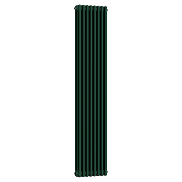 Keswick 1800 x 380mm Cast Iron Style Traditional 3 Column Regal Green Radiator