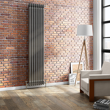 Keswick 1800 x 380mm Raw Metal (Lacquered) 3 Column Radiator