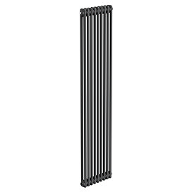 Keswick 1800 x 425mm Cast Iron Style Traditional 2 Column Anthracite Radiator