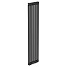 Keswick 1800 x 425mm Cast Iron Style Traditional 2 Column Matt Black Radiator