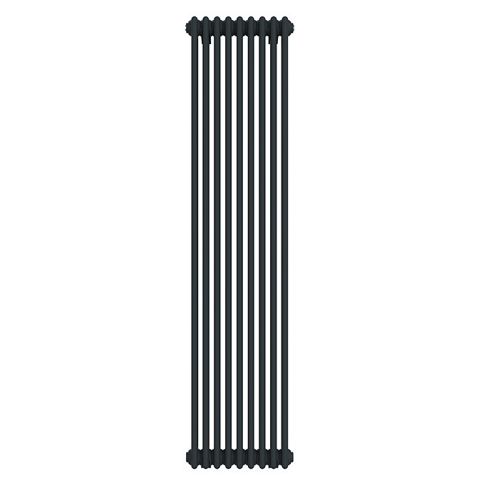 Keswick 1800 x 425mm Cast Iron Style Traditional 4 Column Anthracite Radiator