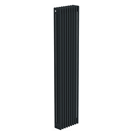 Keswick 1800 x 425mm Cast Iron Style Traditional 4 Column Anthracite Radiator