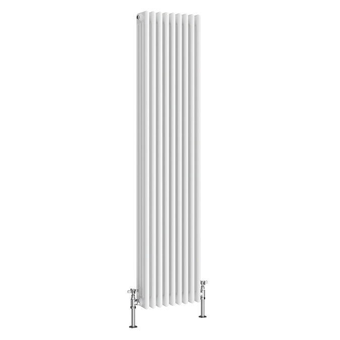 Keswick 1800 x 425mm Cast Iron Style Traditional 4 Column White Radiator