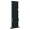 Keswick 1800 x 470 Cast Iron Style Traditional 2 Column Anthracite Radiator with Twin Towel Rails