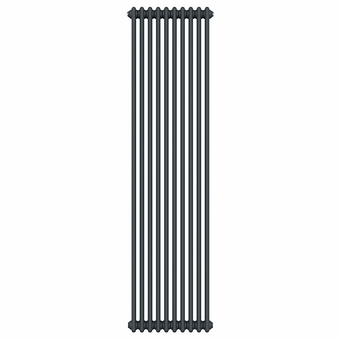 Keswick 1800 x 470mm Cast Iron Style Traditional 2 Column Anthracite Radiator