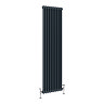 Keswick 1800 x 470mm Cast Iron Style Traditional 2 Column Anthracite Radiator