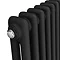 Keswick 1800 x 470mm Cast Iron Style Traditional 2 Column Matt Black Radiator