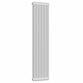 Keswick 1800 x 470mm Cast Iron Style Traditional 2 Column White Radiator