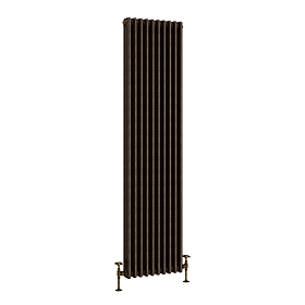 Keswick 1800 x 470mm Cast Iron Style Traditional 3 Column Antique Mottled Copper Radiator