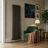 Keswick 1800 x 470mm Cast Iron Style Traditional 3 Column Antique Mottled Gold Radiator