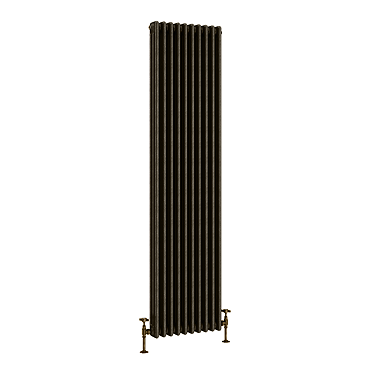 Keswick 1800 x 470mm Cast Iron Style Traditional 3 Column Antique Mottled Gold Radiator