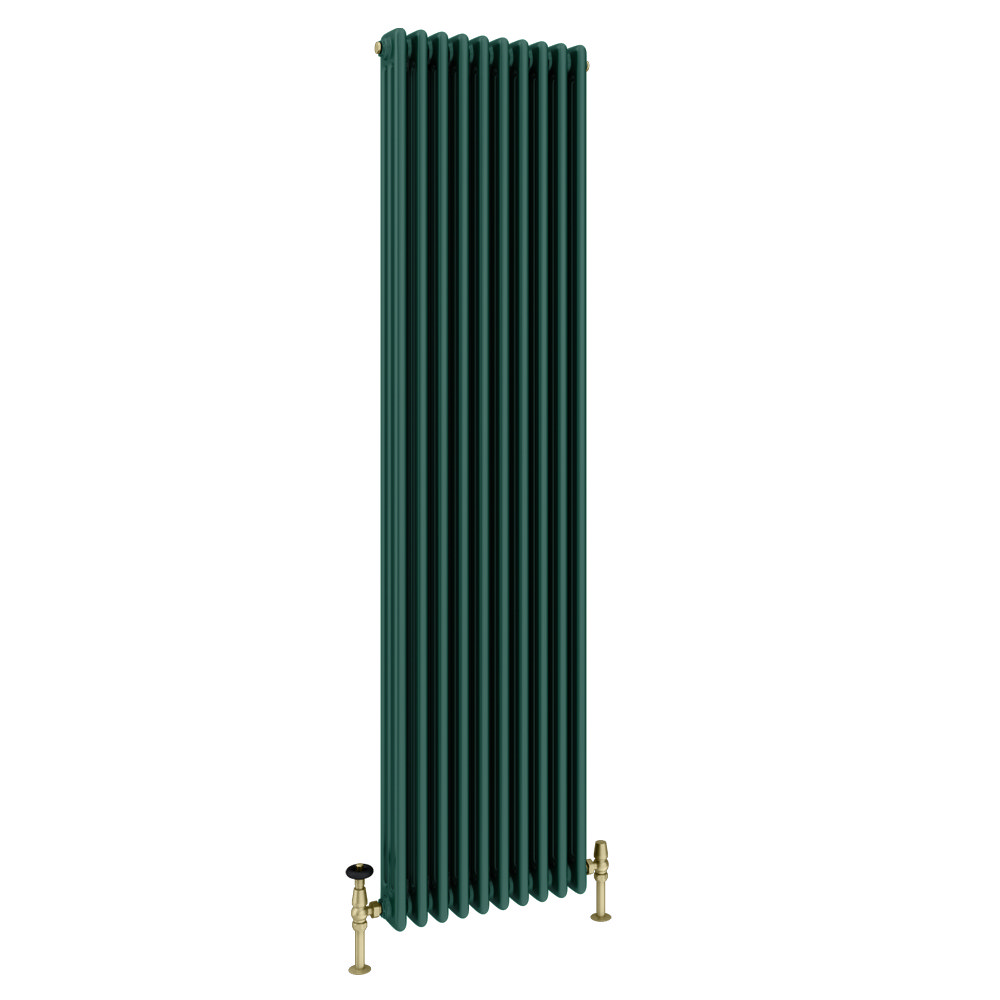 Keswick 1800 X 470mm Cast Iron Style Traditional 3 Column Regal Green ...