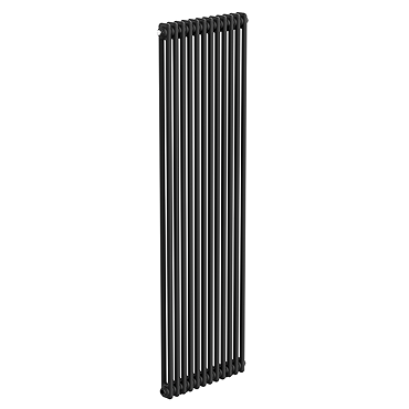 Keswick 1800 x 560mm Cast Iron Style Traditional 2 Column Matt Black Radiator