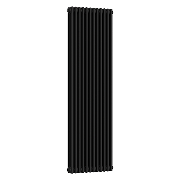 Keswick 1800 x 560mm Cast Iron Style Traditional 3 Column Matt Black Radiator