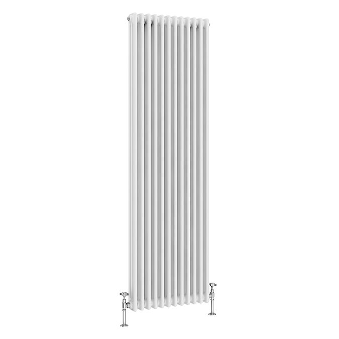 Keswick 1800 x 560mm Cast Iron Style Traditional 3 Column White Radiator