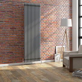 Keswick 1800 x 560mm Raw Metal (Lacquered) 3 Column Radiator